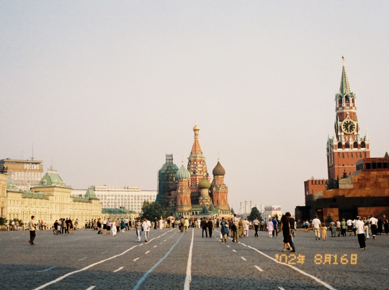 ロシアのクレムリン、赤の広場の写真